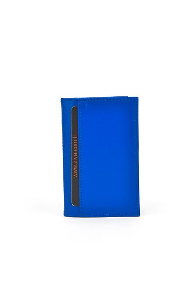 Ziya , Suport card unisex din piele naturală 1539852Z03 Saks Blue