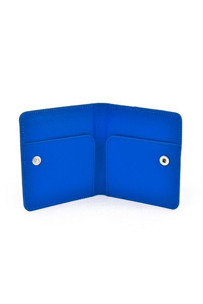 Ziya , Suport card din piele naturală 1539852Z01 Saks Blue