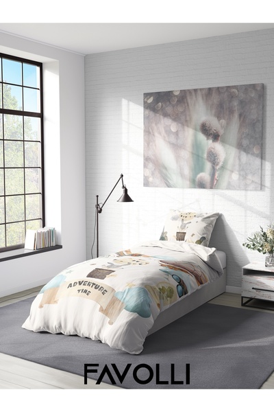 FAVOLLİ Adventurer Rabbit Single High Quality Duvet Cover Set