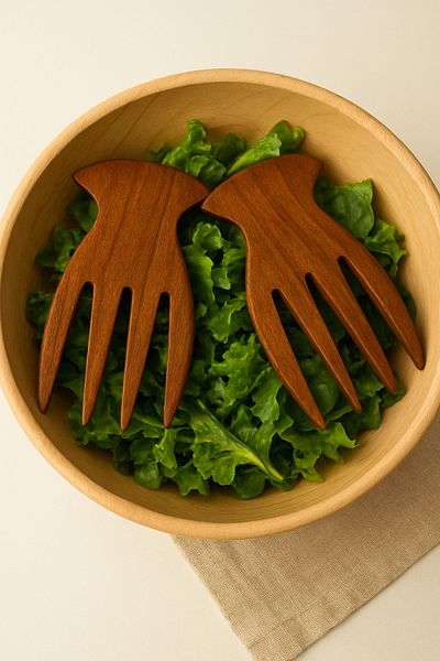 Dia Salad Spoon Olive Tree Handmade Wooden Salad Serving Fork