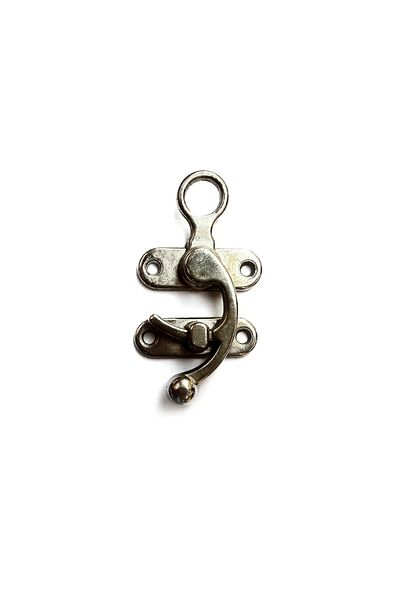 PRATİKOBA Bfs Hook Bow Eye, Wood Box Clip - Small, Nickel, 100 Pcs