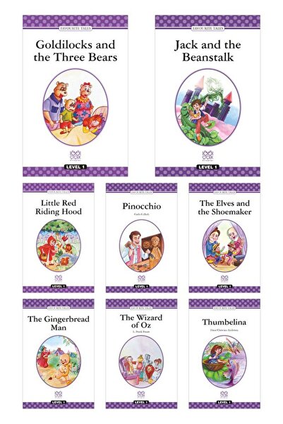 1001 Çiçek Kitaplar İngilizce Level 1 Seti - Goldilocks And The Three Bears, ...