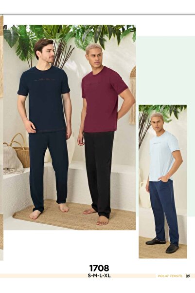 NightLove بدلة نصف كم برقبة دائرية