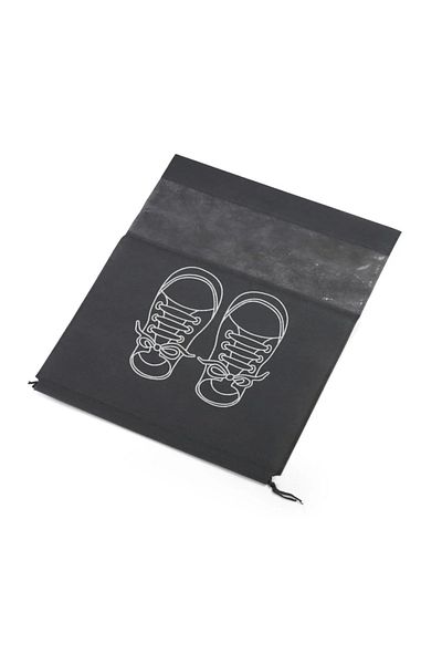 Generic Shoe Storage Bag with Transparent Window, Grey - (6) Pieces | Large