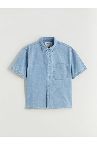LC Waikiki New Season Regular Fit Short Sleeve Men's Jean Shirt - S5R759Z8