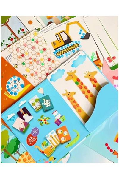 STOREMAX Clean Finger Paint Activity Cards - Erasable Finger Paint Activity Cards - Fingerprint Acti