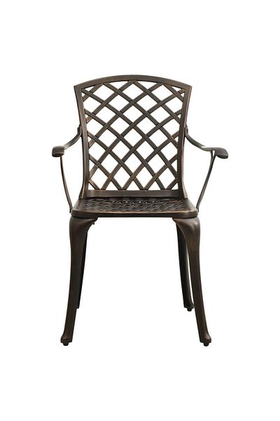 vidaxl 3 Piece Bistro Set Cast Aluminium Bronze