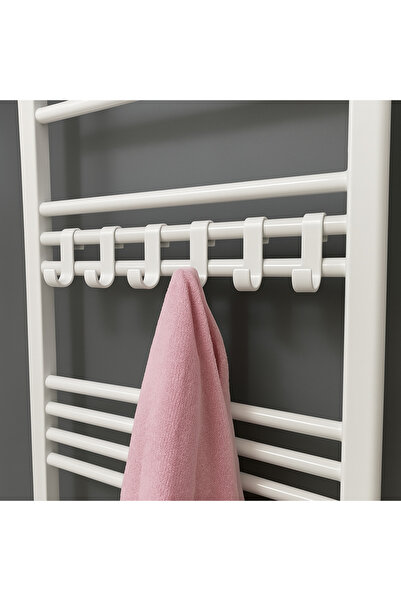Nebron Havlupan askısı-6 Adet-Bornoz, havlu, kıyafet askısı-Havlupan duşa kabin askı aparatı. Duşa kabin