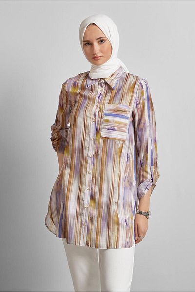 Alvina Linen Effect Tunic 45411