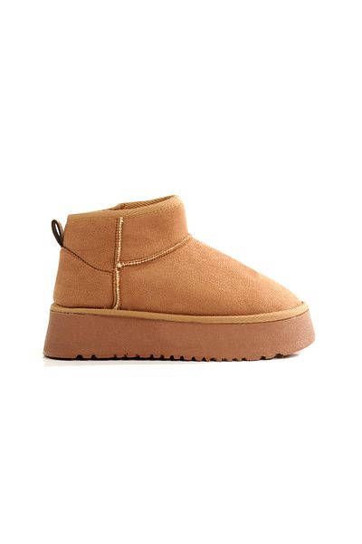 LUVETTO ''Lea'' Tan Suede Thick Soled Fur Lined Casual Women's Boots New Season