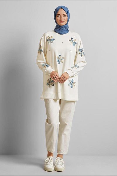 Alvina Stone Printed Tracksuit Tunic 45570