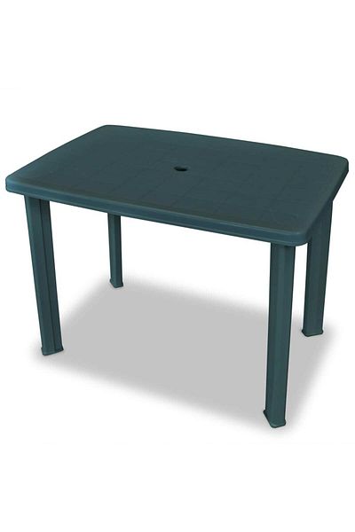 vidaxl 3 Piece Bistro Set Plastic Green