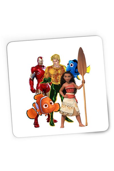 OEM Gaming Mousepad Aquaman Ocean Moana Nemo Ironman Find Peace, 21x19 cm