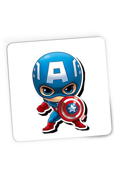 OEM Mousepad Gaming Captain America Chibi Action Joe Simon Jack Kirby, 21x19 см