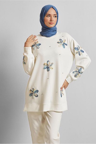 Alvina Stone Printed Tracksuit Tunic 45570