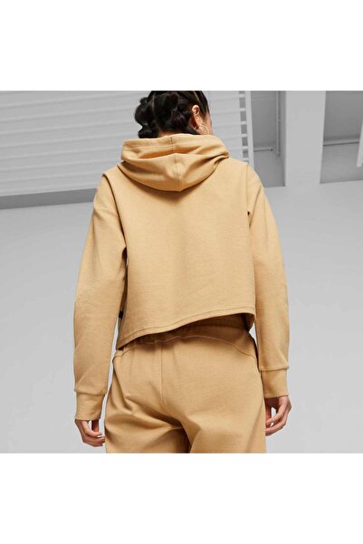 Puma ESS+ Kadın Kısa Kesim Kapüşonlu SWEATSHIRT