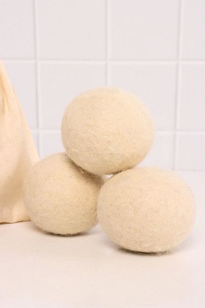 Valerine Life Natural Merino Wool Drying Ball 3 Pieces – Prevents Wrinkles, Shortens Drying Time