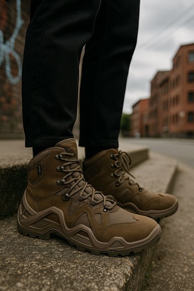 URBANMOTION Men's Outdoor Short Tactical Boots - Waterproof, Lightweight, Anti-Slip Sole