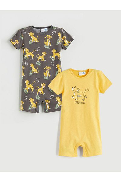 LC Waikiki New Season Lion King Printed Baby Boy Jumpsuit 2-Piece - S5Ri02Z1