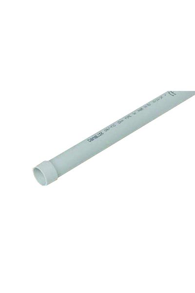 Canalux Rigid PVC Tube with Socket D:16 320N Grey 3m/unit