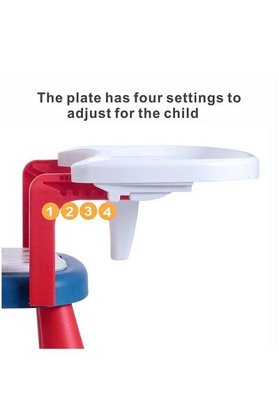 COOYA Portable Baby Dinner Chair, Baby Feeding Seat With Dining Tray, Booster Feeding Seat for Baby (Red)