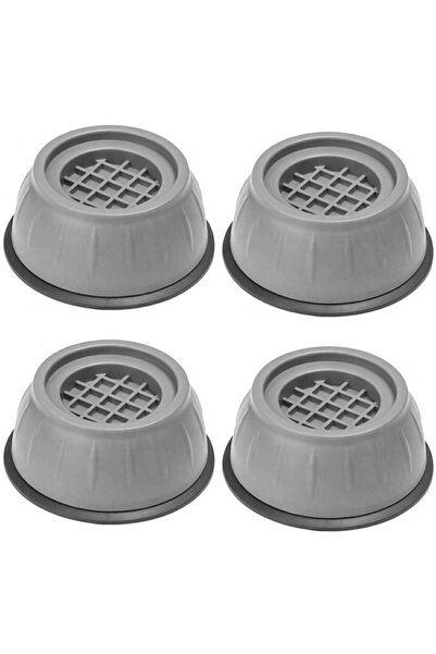 Aptel Anti-vibration mounts, for washing machine, 4 pcs., plastic/rubber, grey