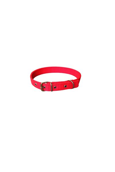 OEM Zgardă textilă roșie, 60 x 2,5 cm, pentru câini