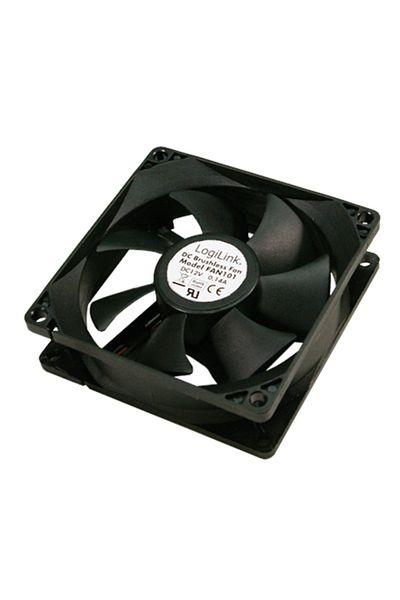 LogiLink | FAN103 | Czarny | Wentylator obudowy