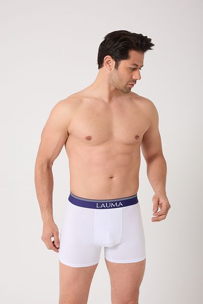 LAUMA Men's White Boxers 3 Pack