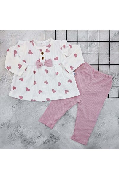 BEBEMER NAFİTTO 1461 بدلة موسمية مطبوعة على شكل قلب