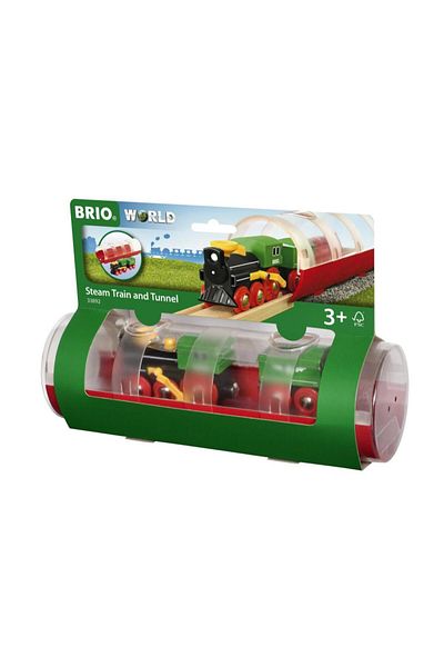 BRIO Steam train with tunnel