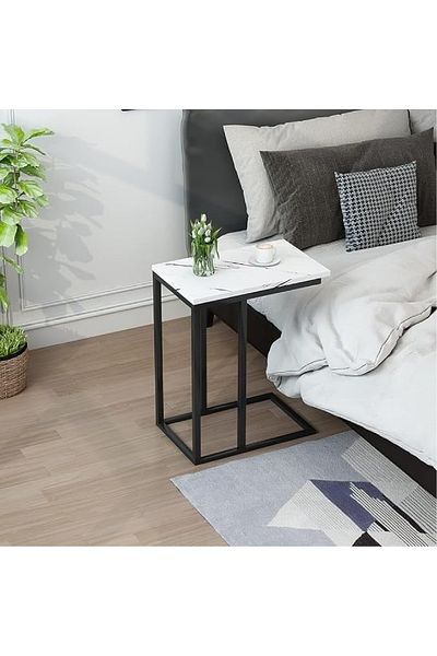 rexa Modern Narrow Side Table – Compact Design for Small Spaces