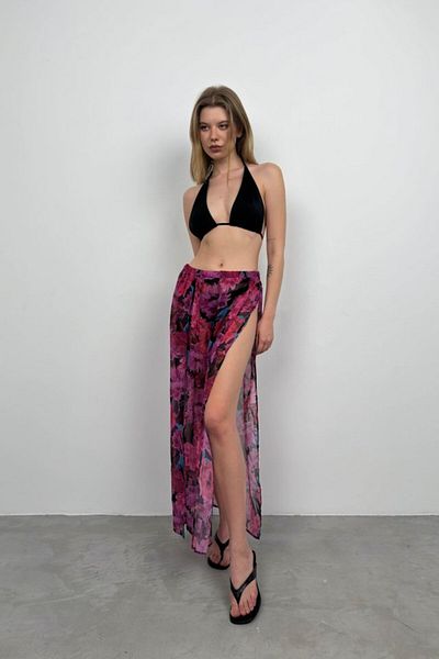Modayakamoz Patterned Pareo with Double Slits