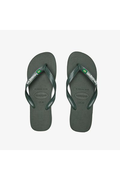 Havaianas Ανδρικές κίτρινες παντόφλες με λογότυπο Brazil