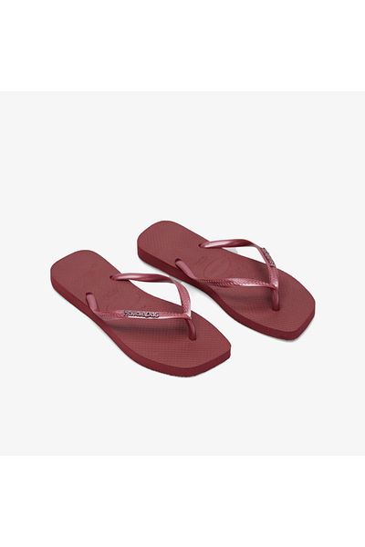 Havaianas Papuci maro pentru femei Square Logo Metallic