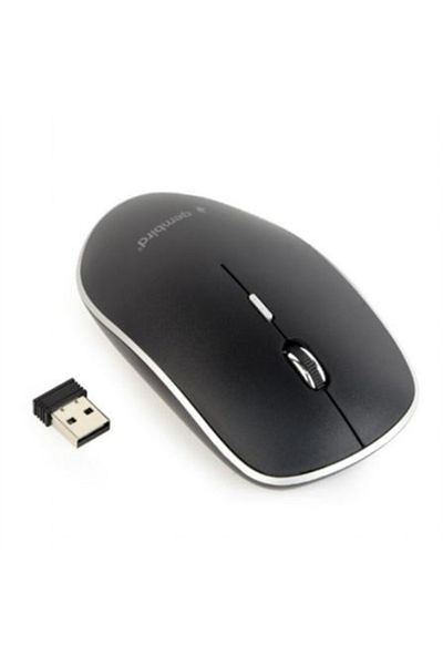 Gembird | Cicha bezprzewodowa mysz optyczna | MUSW-4BS-01 | Mysz optyczna | USB | Czarny