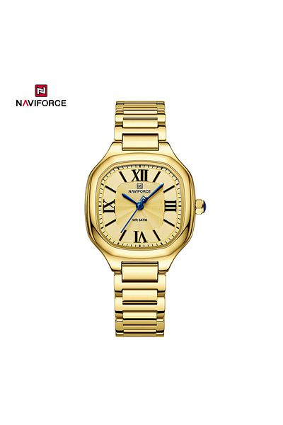 Naviforce NF5042 Elegant Commuter Ladies’ Waterproof Stainless Steel Watch with Gift for Girls (GGG)