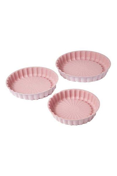 Dessini 3-Piece Granite Cake Pan Set Pink Round Pan 1 (24), Round Pan 2 (28), Round Pan 3 (32) cm