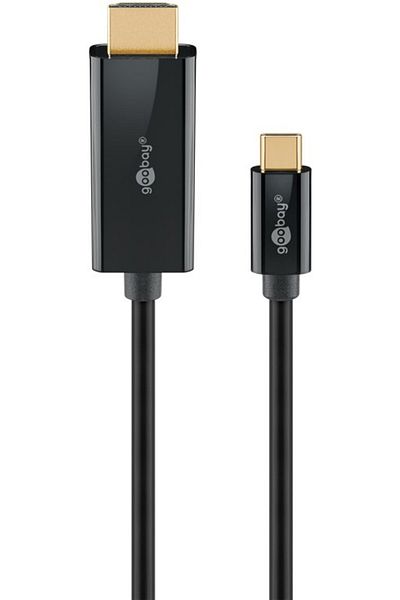 goobay USB-C to HDMI Cable 4K at 60 Hz, 1 m | 75696
