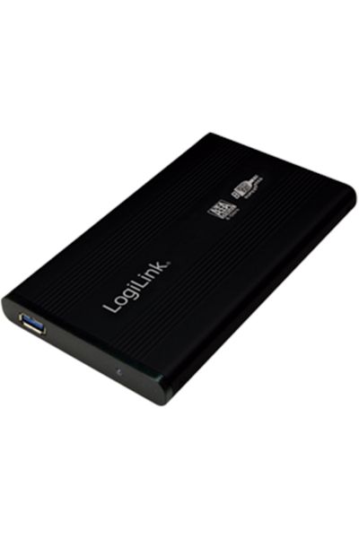 LogiLink | Obudowa pamięci masowej | Obudowa 2,5 cala S-SATA HDD USB 3.0 Alu | Dysk twardy