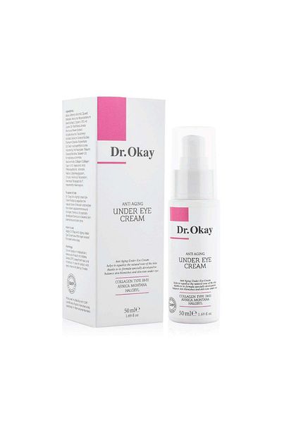 dr.okay Cremă anti-îmbătrânire pentru ochi cu colagen tip I și III, Arnica Montana și Haloxyl