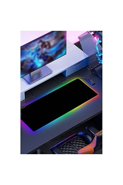 OEM Mousepad Gaming, Deskmat, RGB, 14 Lighting Modes, Rubberized, 300x700