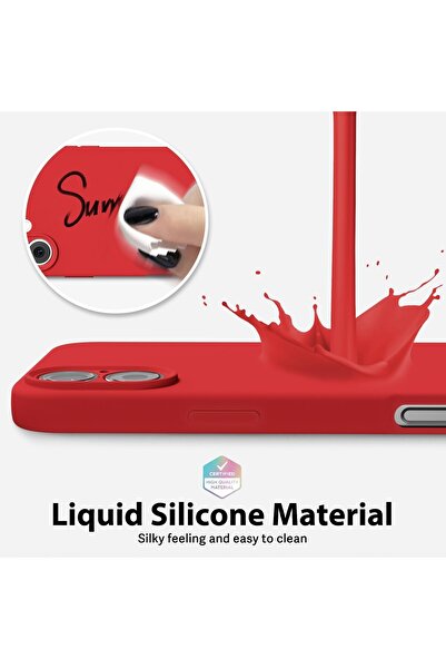 Flippy Husa de Protectie Matte TPU, Flippy, pentru Apple iPhone 16 Plus, Acoperire Completa, Rosu