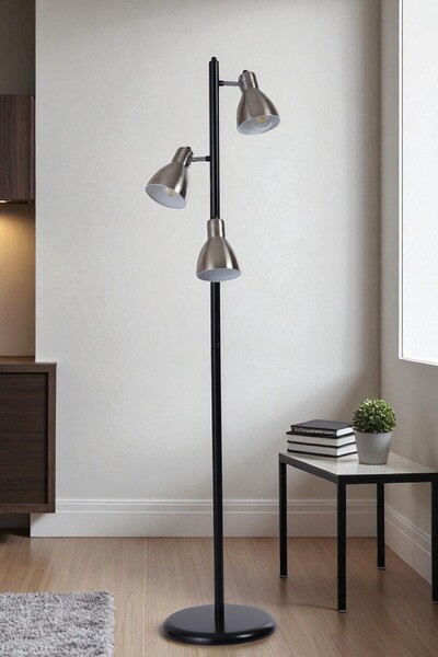 Lumexx OTİS 3 LÜ SİYAH-MAT KROM LAMBADER