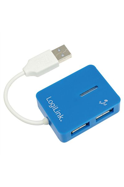 LogiLink Smile | 4-portowy koncentrator USB2.0 | Koncentrator - 4 porty | USB 1.1, USB 2.0