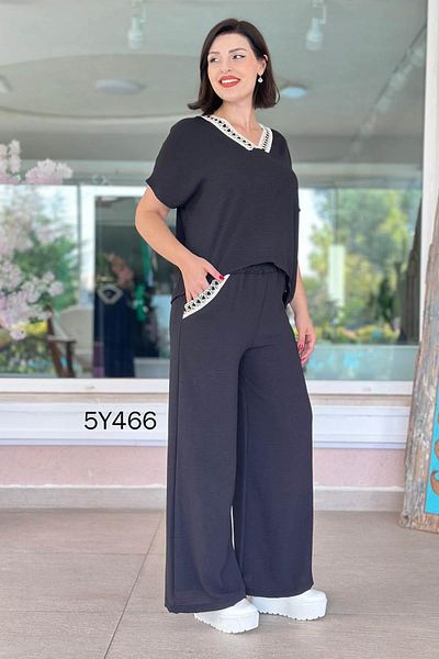 İnce Topuk Brode Detail Aerobin Suit 5Y466