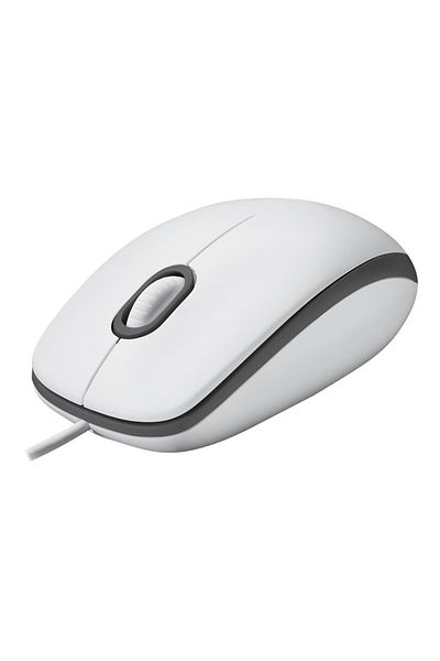 logitech | Mysz | M100 | Przewodowa | USB-A | Biała