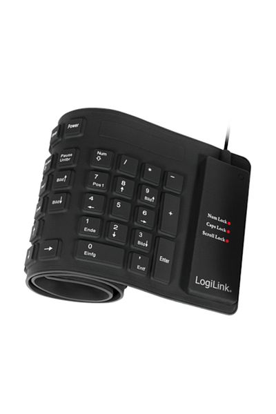 LogiLink | Elastyczna wodoodporna klawiatura USB + PS/2 | ID0019A | Elastyczna klawiatura