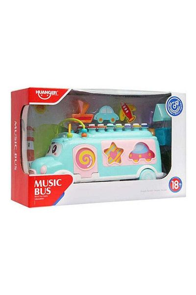 huanger Musical Bus - The Optimal Choice for Early Education Stage 30x20x11 cm