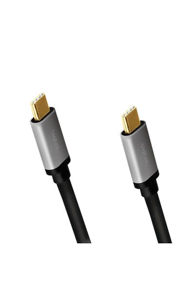 LogiLink | Kabel USB-C | Męski | 24-pinowy USB-C | Męski | Czarny | 24-pinowy USB-C | 1,5 m
